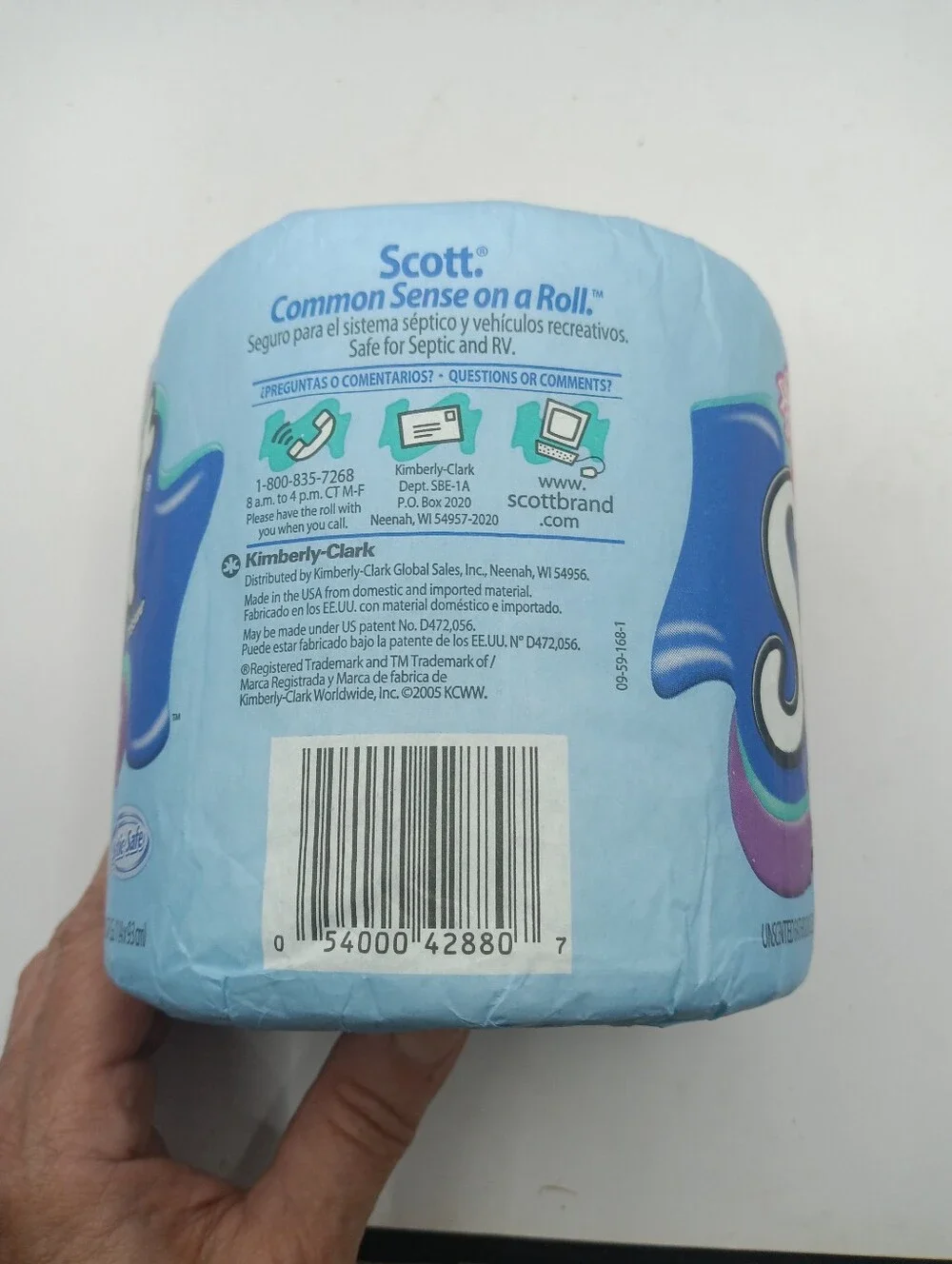 Vintage Blue Scott Toilet Paper 1000 Sheets Bathroom Tissue 2005 Soft Colors NEW